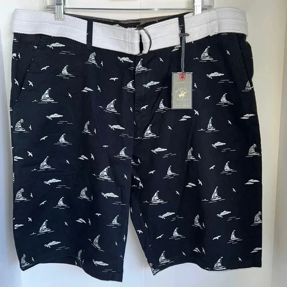 NWT Beverly Hills Polo Club Shorts Men’s Size 38 Relaxed Straight Fit - Picture 1 of 12